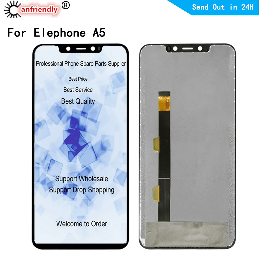 Для Elephone A5 A 5 ЖК дисплей + кодирующий преобразователь сенсорного экрана в сборе