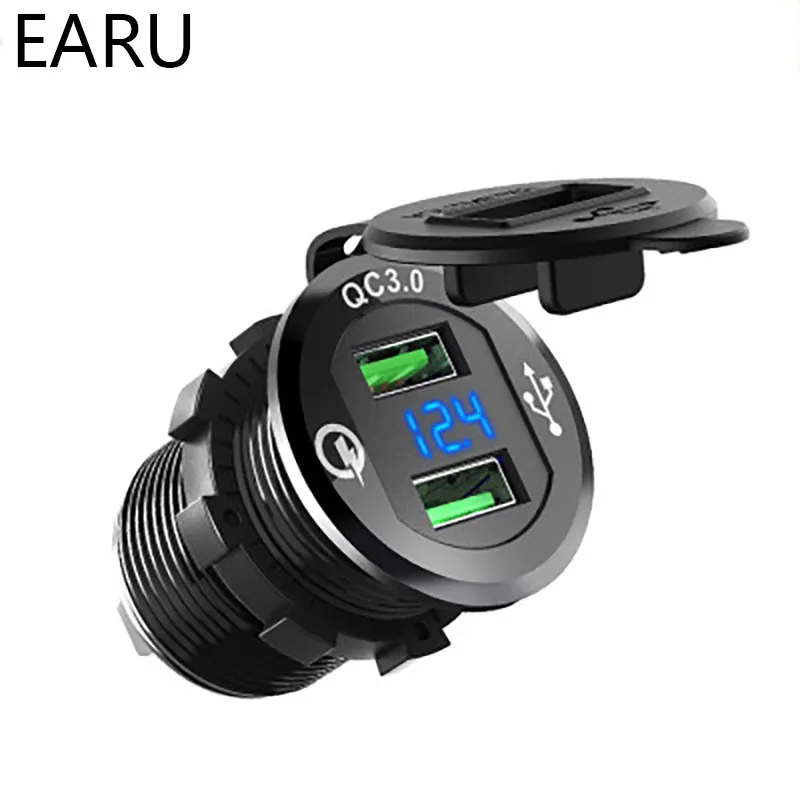 Новинка Лидер продаж автомобильное зарядное устройство Usb QC3.0 для мотоцикла