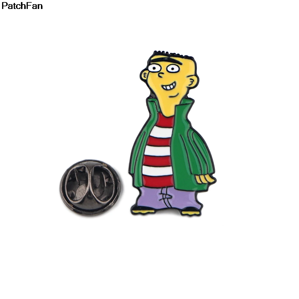 Модные парные металлические эмалированные броши и булавки A3718 в стиле патчвеера