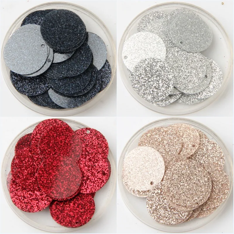 Glitter 20mm Sequin Large Flat Round Sequins Loose Paillette Sewing Wedding Craft Women Garments Accessories 20g|Блестки| |