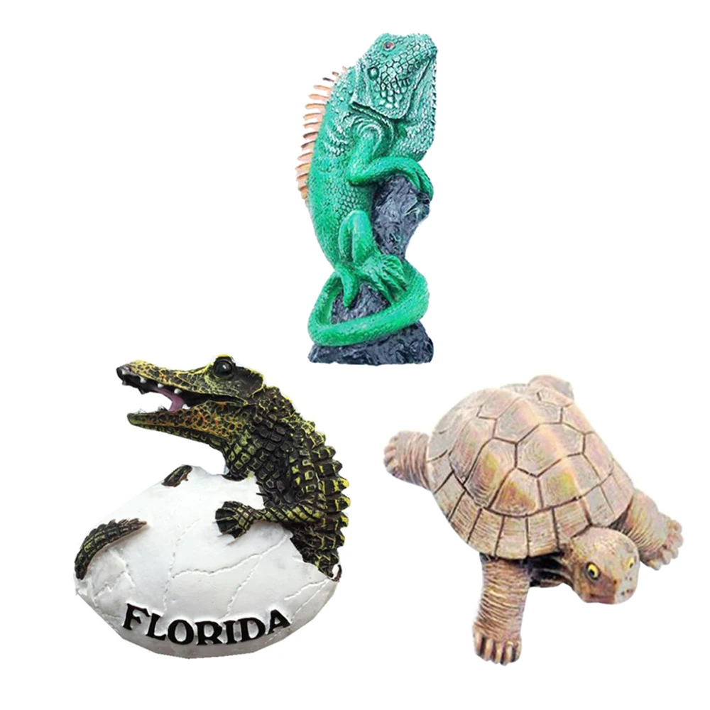 США Флорида креативные сувениры крокодил наклейки на холодильник испанский