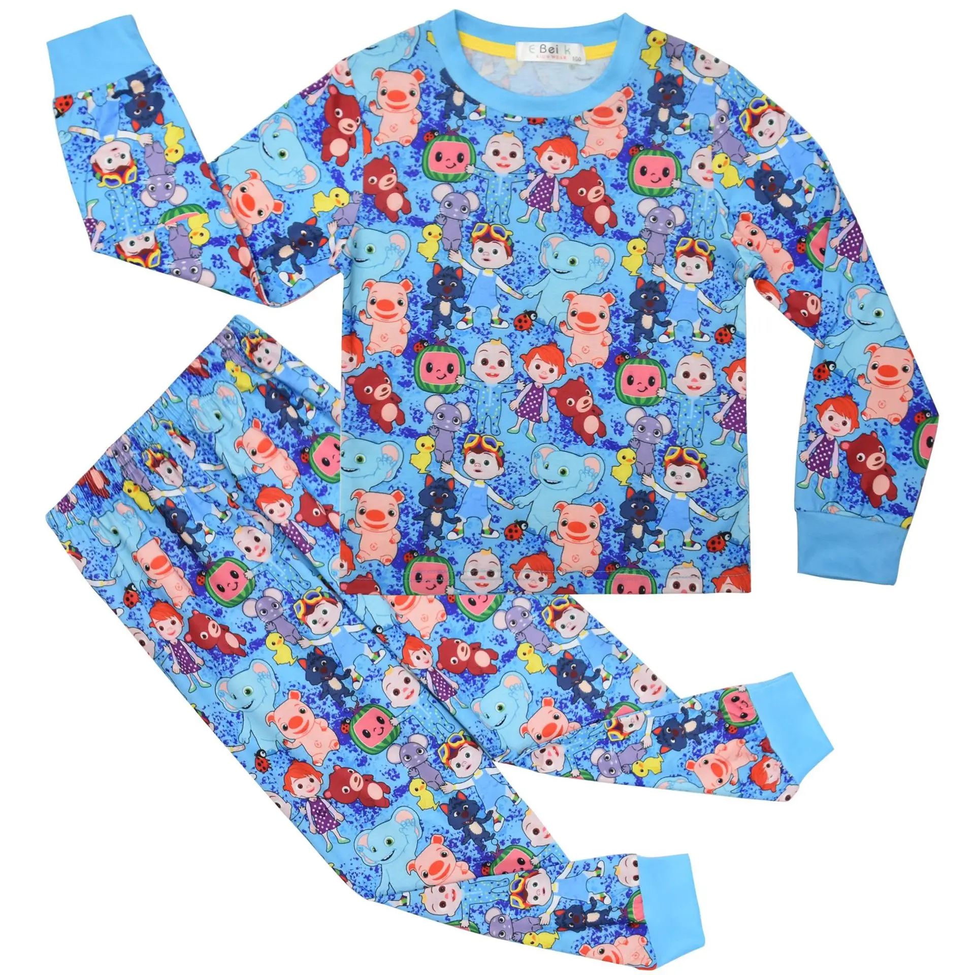 

2021 Fancy CocoMelon Children Homewear Pajamas Long-sleeve 2pcs Suit Toddler Kids Boutique Clothing Boys Girls Casual Outfits