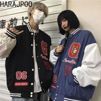 harajpoo women jackets new 2021 spring autumn korean loose casual trend clothes student baseball uniform tide men coat retro top