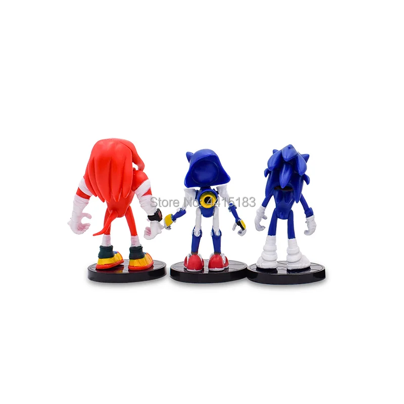 Аниме Соник Хвосты Amy Rose Knuckles Shadow ПВХ экшн кукольная фигурка игрушка Рождественский подарок для детей 7