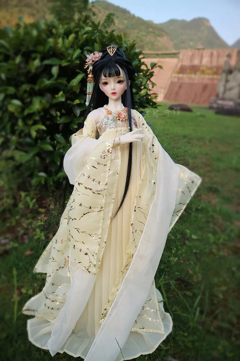 1/4 1/3 BJD аксессуары для куклы Китайский древний китайский костюм ханфу одежда