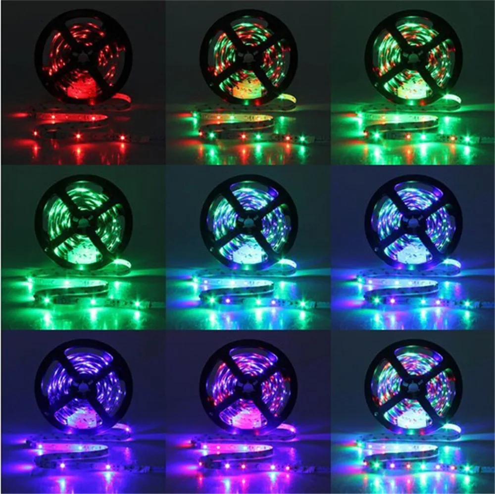 3/5/10 м 3528 SMD RGB 600 Светодиодные ленты светильник строка лента + 44 клавишный IR