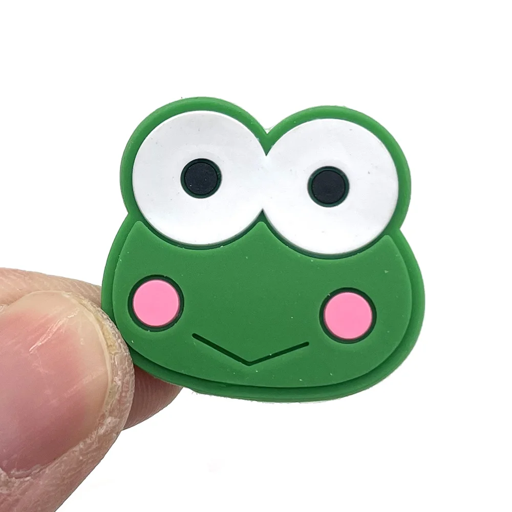 Новинка 1 шт. jibz Симпатичные Подвески для обуви в виде улыбающейся лягушки DIY