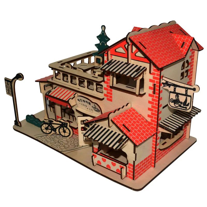 3D пазл бумажная модель для строительства игрушка ручная сборка игра деревянных