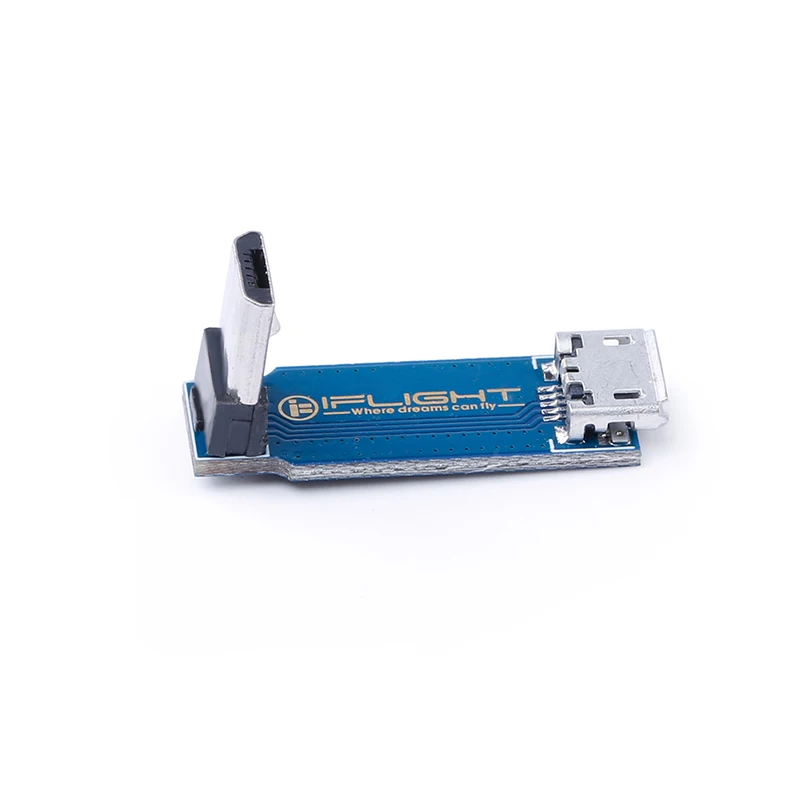 IFlight Micro USB адаптер 90 градусов l-образный правый угол плата регулировки расширения для RC FPV гоночный Дрон Квадрокоптер