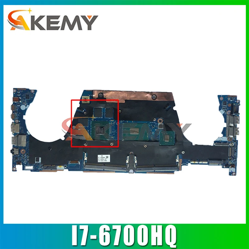 Материнская плата Akemy для ноутбука HP LA-C401P ZBook 15 G3 840931-501 840931-001 I7 6700HQ N16P-Q1-A2 2G тест ОК