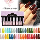 MIZHSE 6 шт набор 18 мл Гель-лак УФ-лампа лак серии чистого цвета Полупостоянный Гель-лак для ногтей отмачиваемый Гель для маникюра