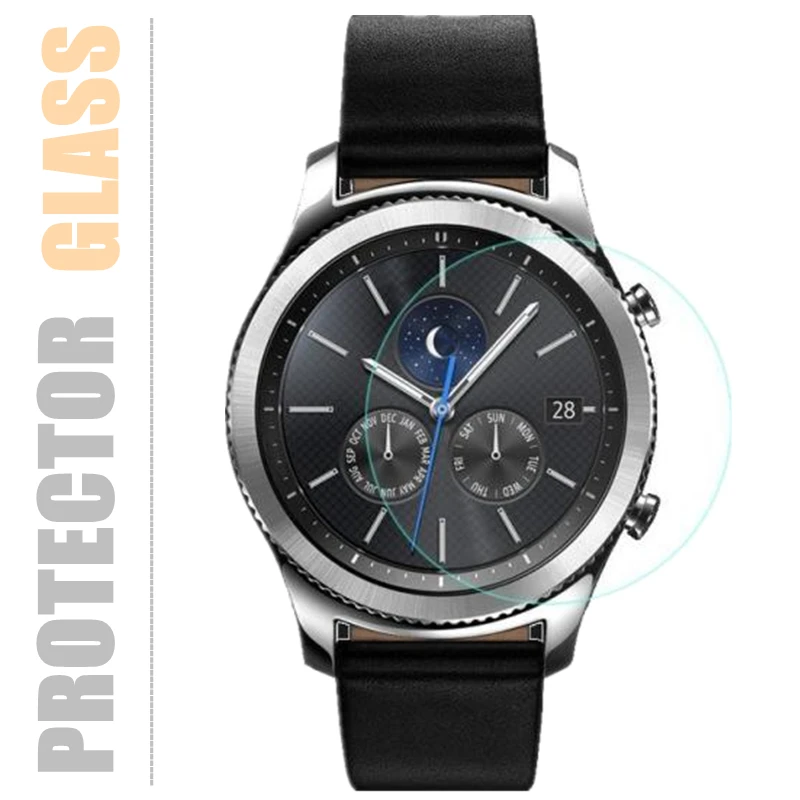 

Защитная пленка для экрана часов, Защитная пленка для Samsung Gear S3 Classic HD, электростатическое стекло с защитой от царапин, закаленная пленка