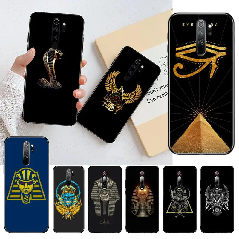 Egypt Nefertiti Anubis Ankh Pharaoh мягкий чехол для телефона Redmi Note 9 8T 8A 7 6 6A Go Pro Max K20|Бамперы| |