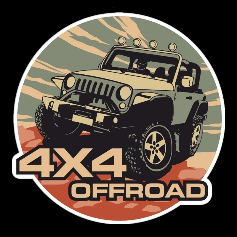 B0515 #13 см/17 см самоклеящаяся наклейка для внедорожника 4x4 Автомобильная