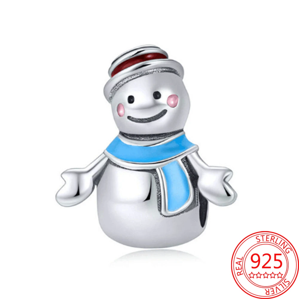 

Шарф из серебра 2021 пробы в виде снеговика, на зиму