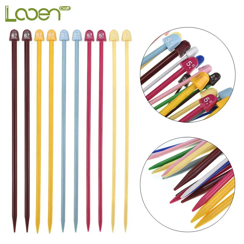 Набор спиц для вязания 10 пар вязаных игл одежды свитер творчества инструменты