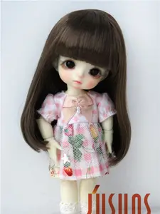 JD319BS 18 милые куклы парики с полной челкой Размер 5-6 дюймов мода мягкий синтетический мохеровый BJD кукла парики куклы аксессуары