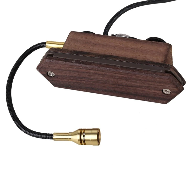 

Wood Color Guitar Pickup Rosewood Double with Microphone Musical Tool