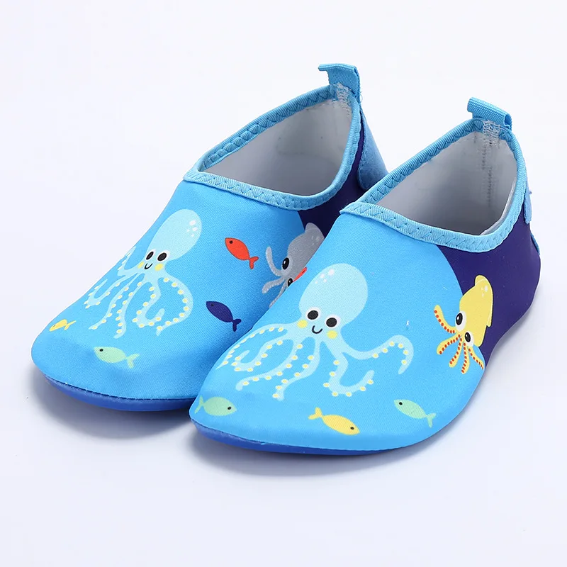 Детские купальные пляжные босиком Быстросохнущие кроссовки с персонажами из