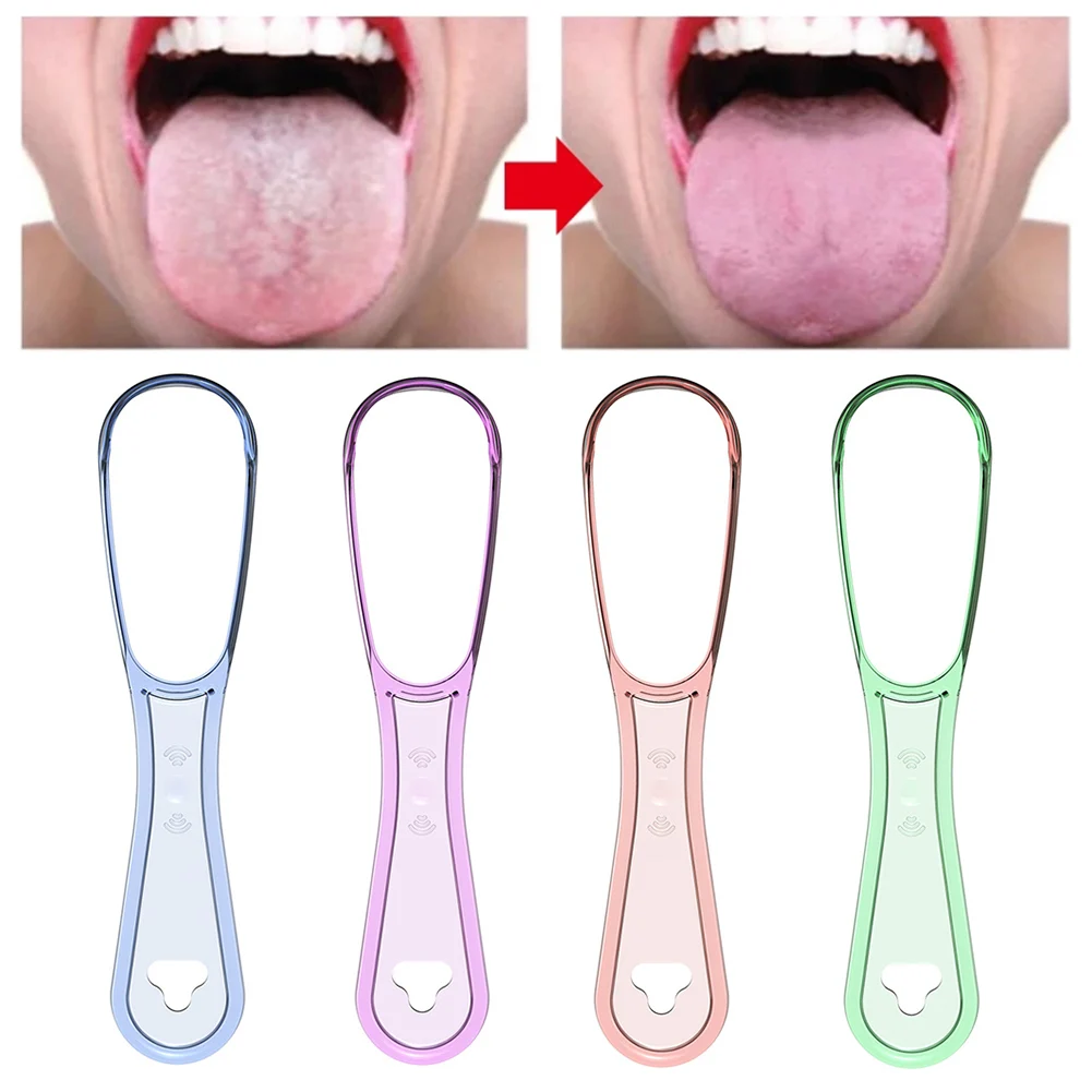 

2022 1pcs Simple Useful Tongue Scraper Stainless Steel Oral Tongue Cleaner Medical Cleaning Brush Reusable Fresh Breath Maker