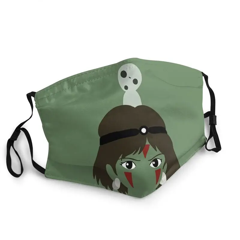 

Маска для лица Mononoke для мужчин и женщин, одноразовая маска для съемки фильмов, анимации, пылезащитный чехол, респиратор, маска для рта