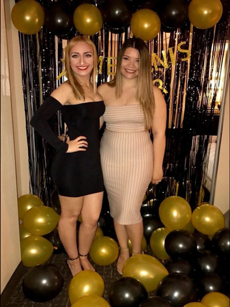 Женское платье с длинным рукавом ZSIIBO Клубное облегающее мини открытыми плечами