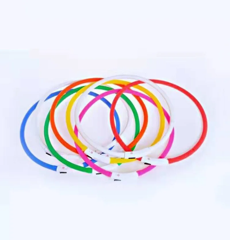 Ошейник светящийся с зарядкой от USB для собак и кошек | Дом сад