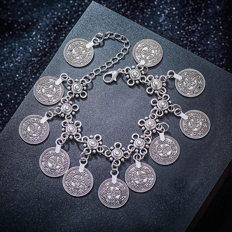 H:HYDE новинка лидер продаж Модные Винтажные браслеты ручной работы с монетами на