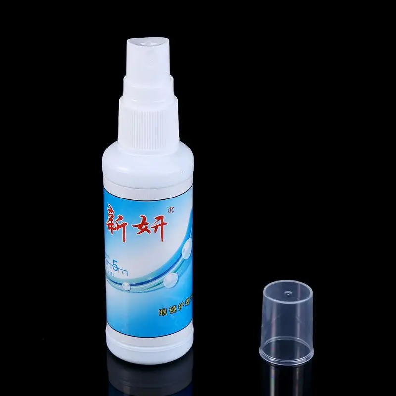

50ml Glasses Lens Cleaner Wipe Nursing Liquid Phone Screen Sunglasses Cleaning Anti Fog Misting Dust Portable Eyewear F25 21