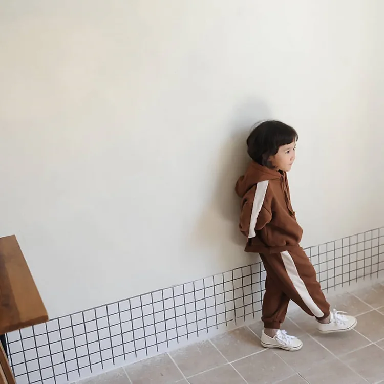 Детский Повседневный костюм-двойка новинка 2022 года Детская толстовка +