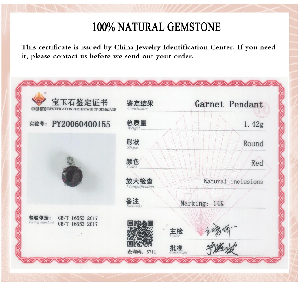 Женская подвеска из белого золота LP 14 карат натуральный драгоценный камень