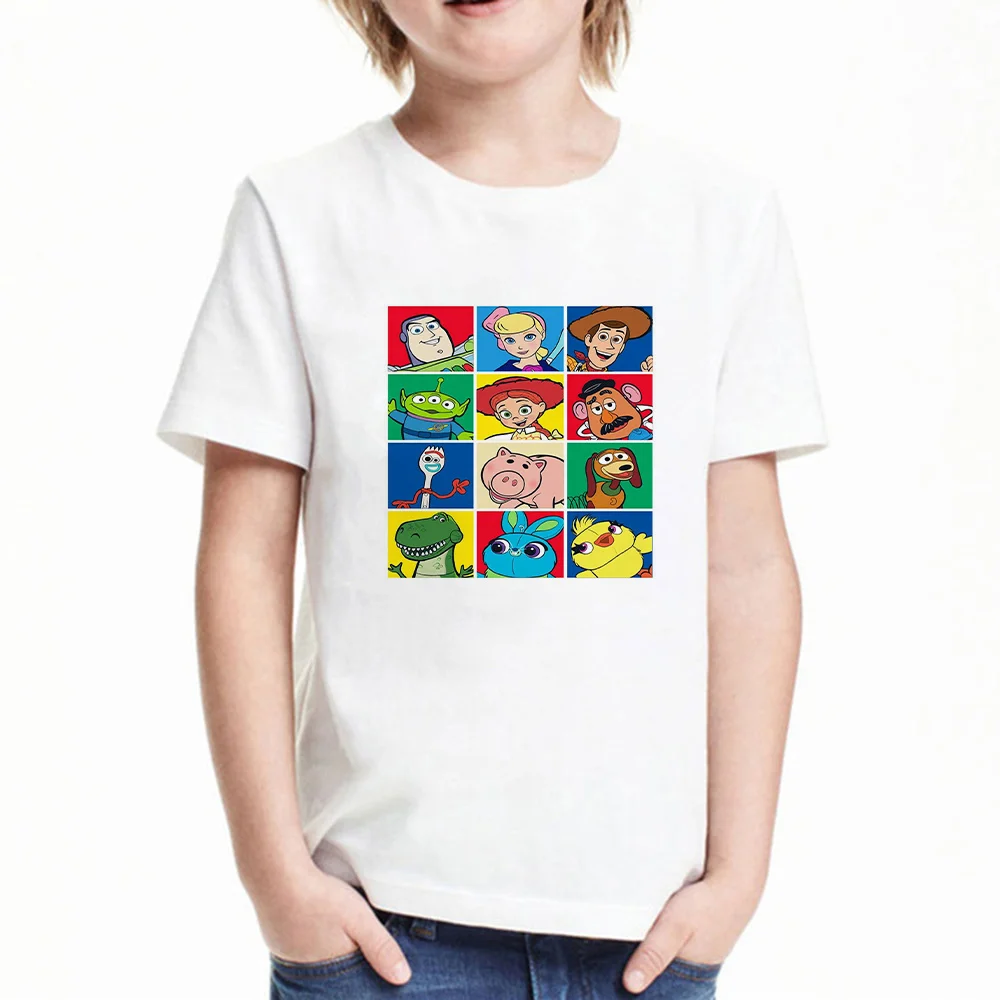 Футболка детская с забавным принтом История игрушек уличная футболка коротким