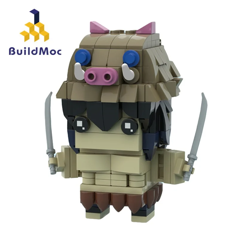 

Buildmoc, фигурки из мультяшных комиксов Kisatsutai, супергерои, модель MOC, строительные блоки, игрушки для детей, игрушки «сделай сам», детские подар...