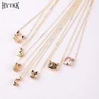 Ожерелье Harajuku в японском и южнокорейском стиле, уличная личность, хип-хоп, Золотая кошка, сова, лошадь, собака, дельфин, утка, маленький кулон для женщин