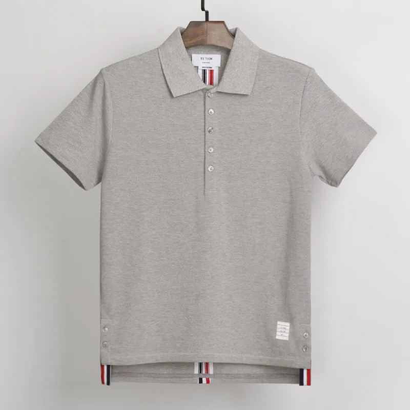 TB поступления 2020 том новые мужские рубашки с коротким рукавом плетеной лентой на