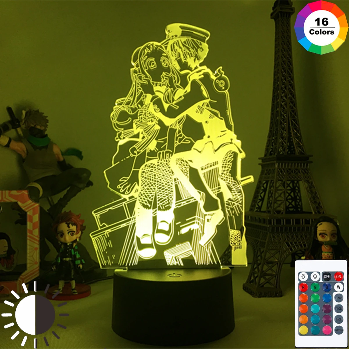 

Led Night Light Manga Toilet Bound Hanako Kun for Bedroom Decor Colorful Nightlight Anime Gift Acrylic Hanako 3d USB Table Lamp