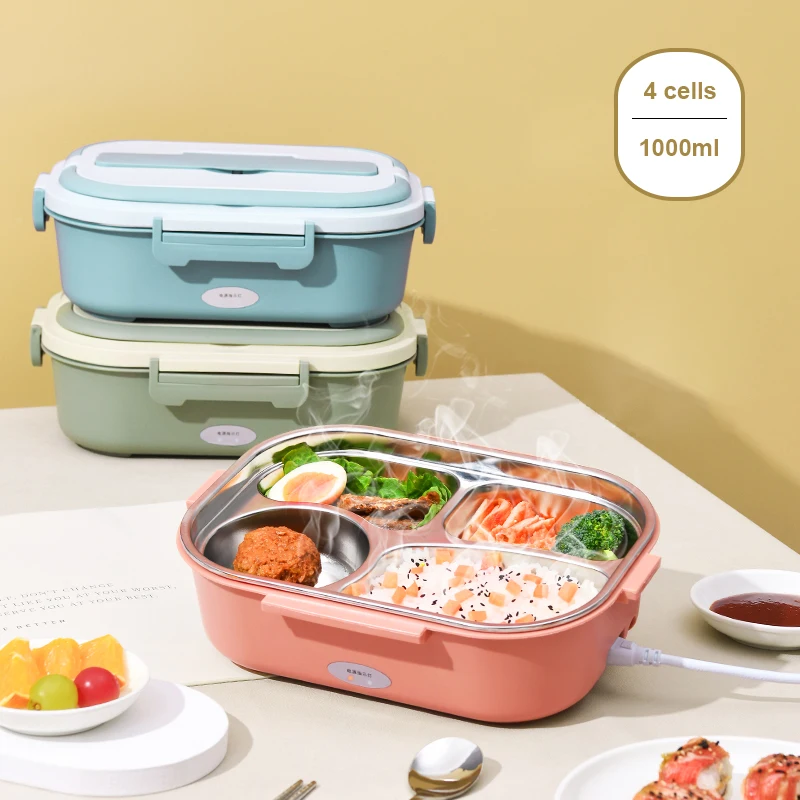 

220V Portable Electric lunch box Heated food container multicooker Insulation Cook Noodle Soup Porridge Heat Meals 300W Office