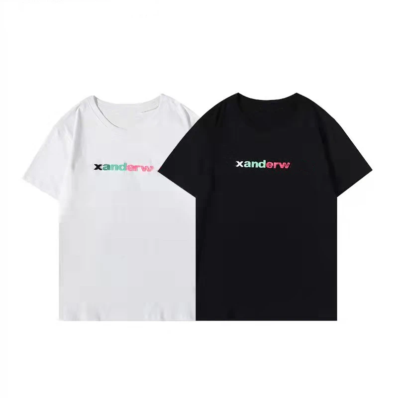 

Футболка с круглым вырезом для мужчин и женщин, универсальная летняя футболка из пены с короткими рукавами и надписью 2021