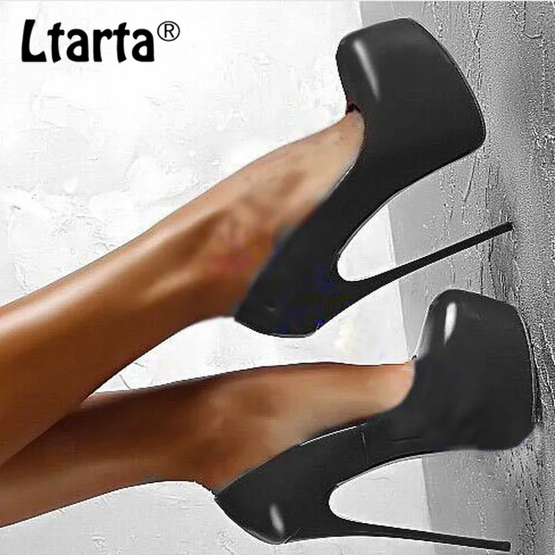 LTARTA 2019 женские туфли с круглым носком на очень высоком каблуке пикантные