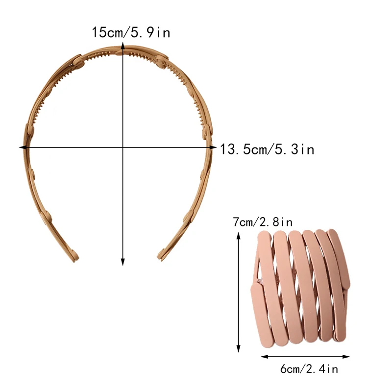 

Hot Fashion Hairbands Girls Portable Foldable Head Hoop For Travel Make Up Women Collapsible Head Band Hair Hoop Hair Accessory