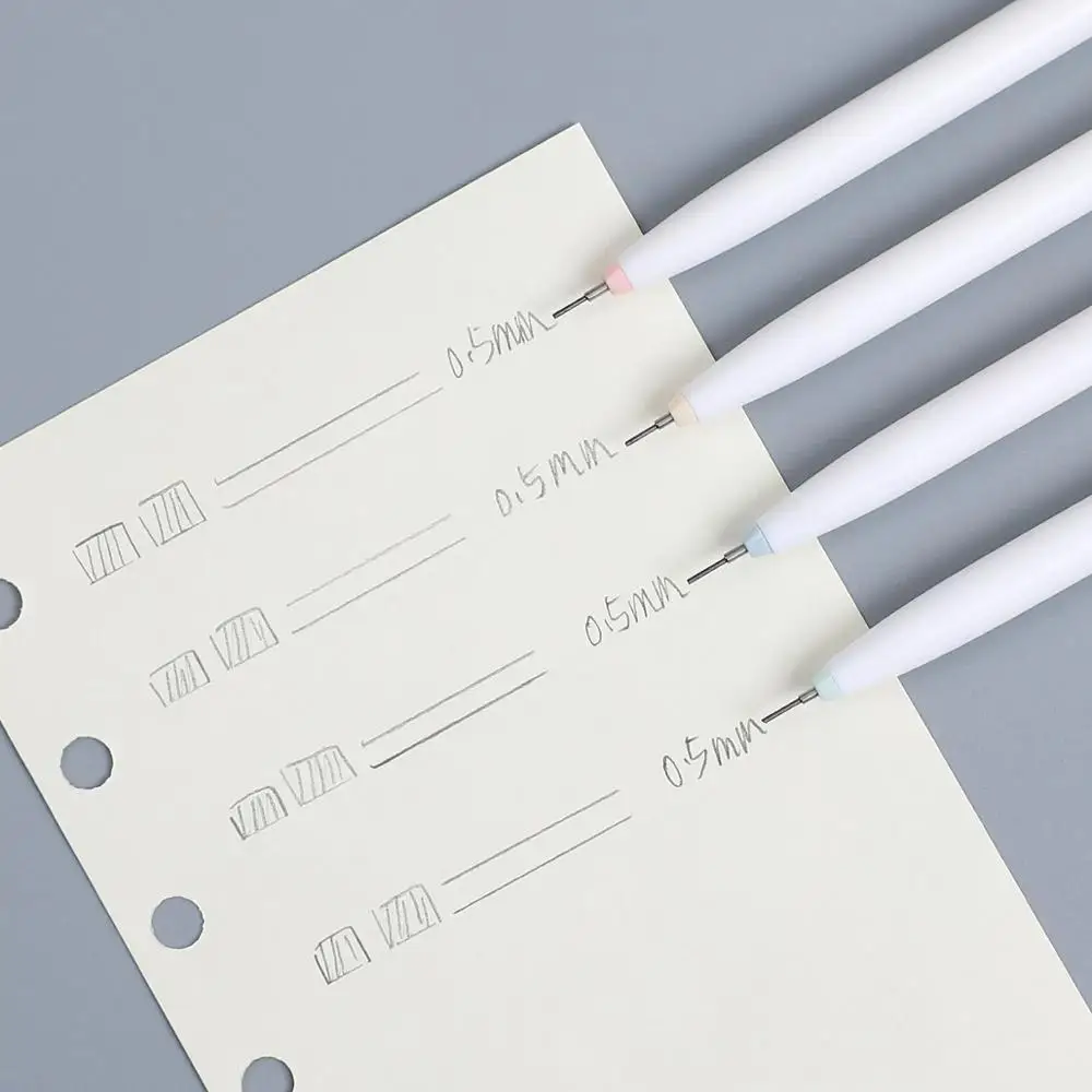 1pc random 4 color simple mechanical pencil 0.5mm for writing school office supply kwaii automatic pencil for student writing