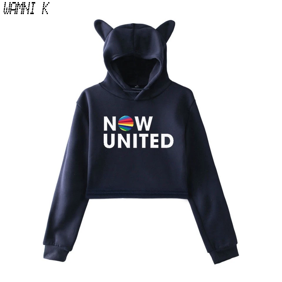 WAMNI 2020 толстовка с надписью Now United - Better Album Cat Женский пуловер кавайный для девушек