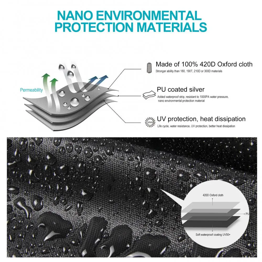 Чехол для мотоцикла 420D из водонепроницаемой ткани Оксфорд укрытие защиты