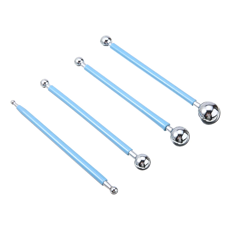 4 шт. 8 размеров моделирование мяча инструмент из нержавеющей стали помадка торт