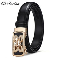 aoluolan genuine leather womens automatic buckle fashion ladies dress waist designer brand high quality automatic ratchet belt