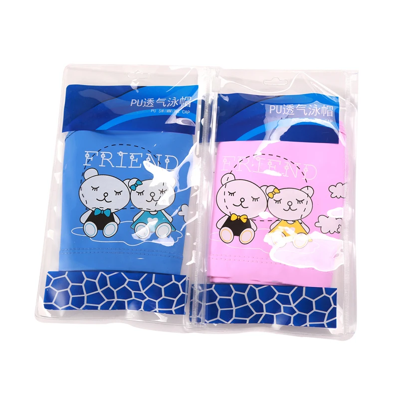 Детская шапочка для дайвинга с мультяшным рисунком плавания из искусственной