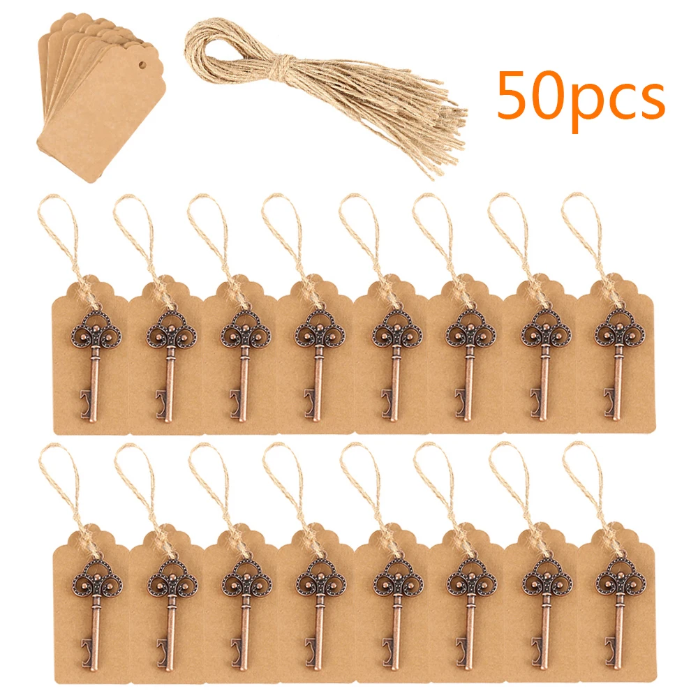 50 шт металлический брелок античная бутылка пива открывалка Свадебные партия