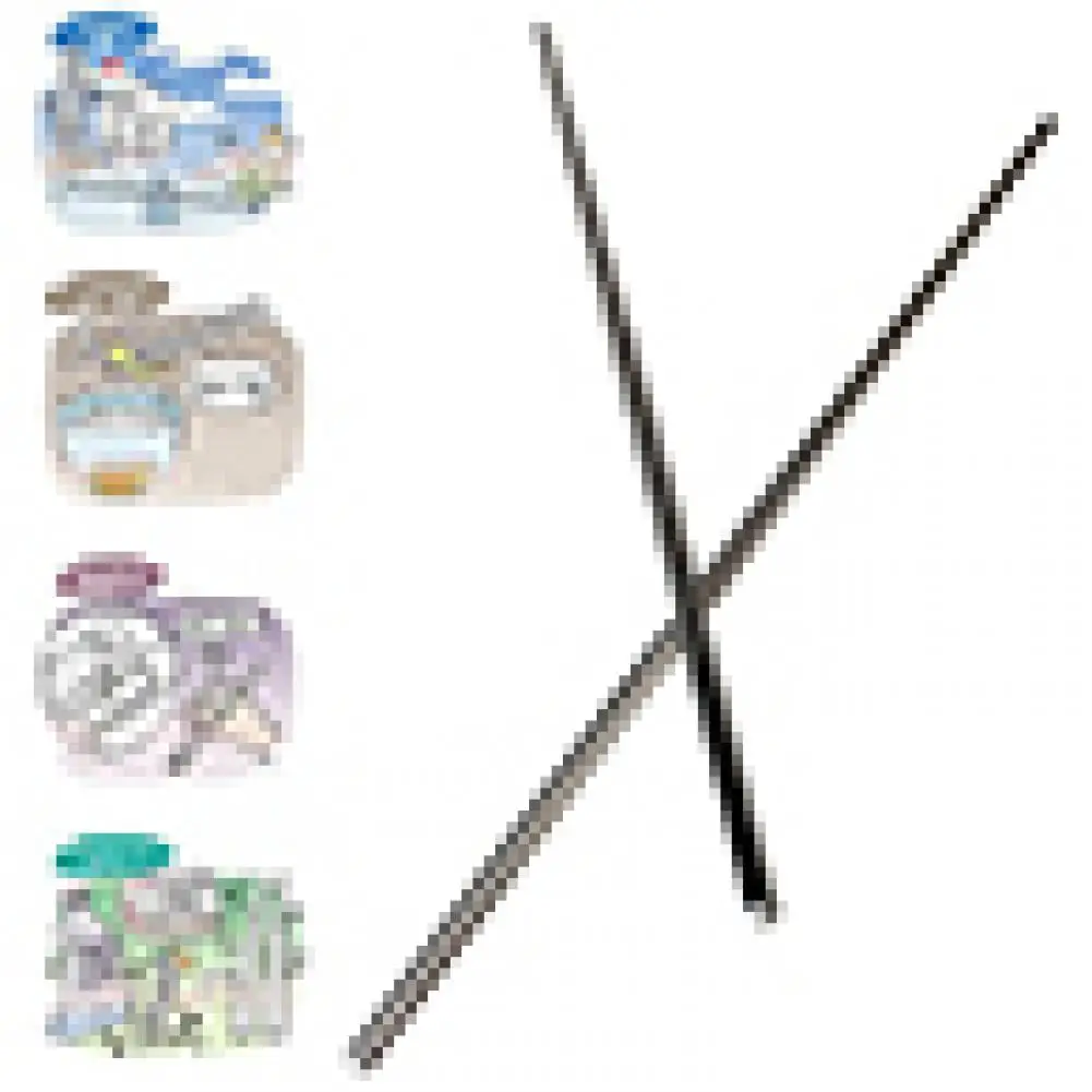 

1 Pair Non-slip Stainless Steel Chopsticks Environmental Chopstick Tableware