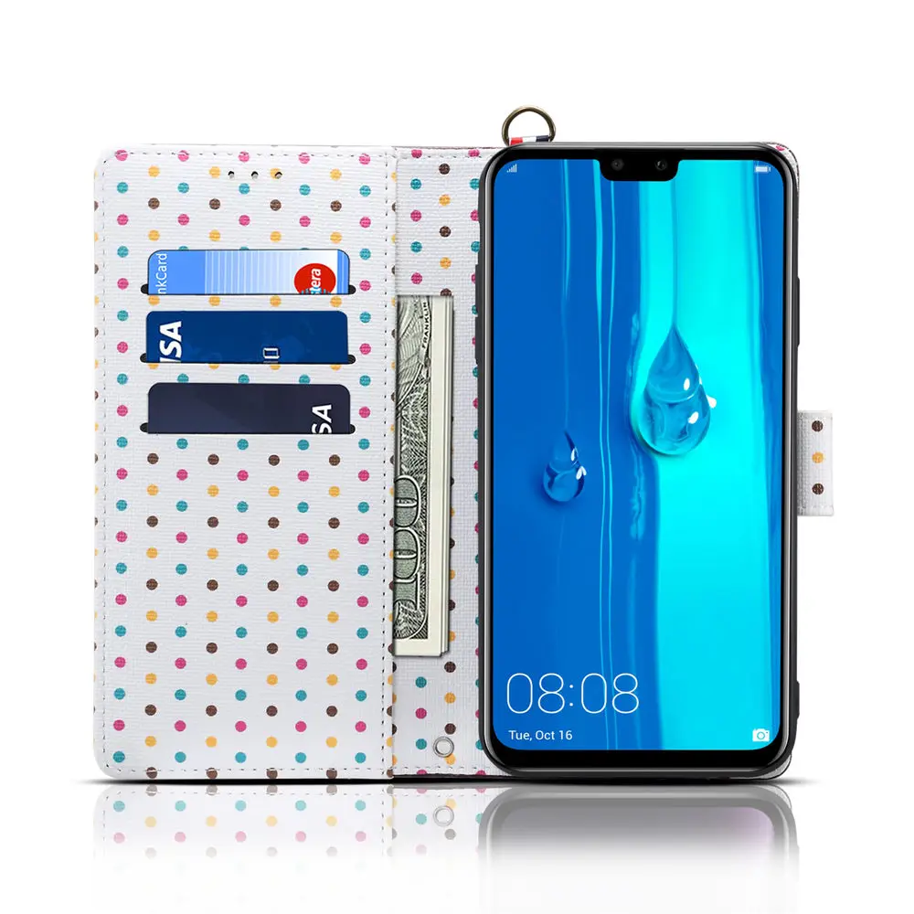 Чехол-книжка с бумажником для xiaomi mi 9 9T Pro mi 8 lite милый защитный чехол для телефона ожерелье шнур аксессуары для шнуров для xiaomi mi 9