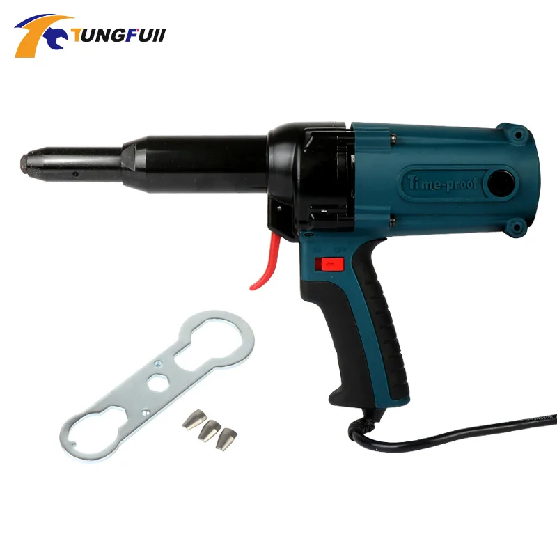 400W 220V Electric Riveter Blind Rivet Gun Riveting Tool Electrical Power Tool Industrial and Long Mouth Electric Blind Rivet